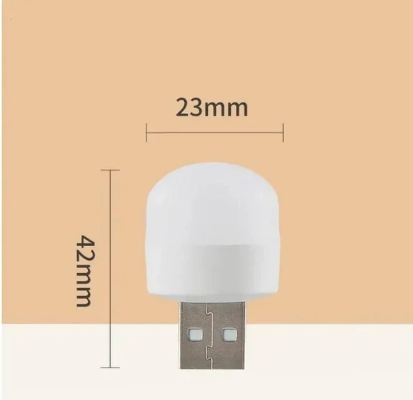 Zhltools Mini Taşınabilir Usb Led Lamba 5V 1.2W Oto Usb Lamba 1 Adet - Resim 2