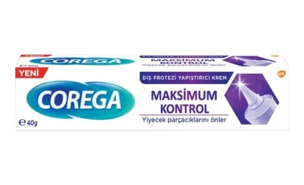 Corega Maximum Kontrol Diş Protezi Yapıştırıcı 3 x 40 G + Protez Kabı - Resim 2
