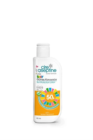 Cire Aseptine Çocuk Güneş Koruyucu Losyon SPF50+ – Hassas Ciltlere Özel Yüksek Koruma, 90 ml ürün görseli 1