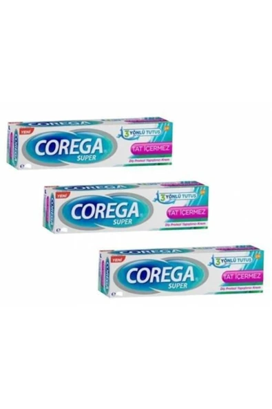 Super Protez Yapıştırıcı Tatsız Krem 40 gr X 3 Kutu ürün görseli