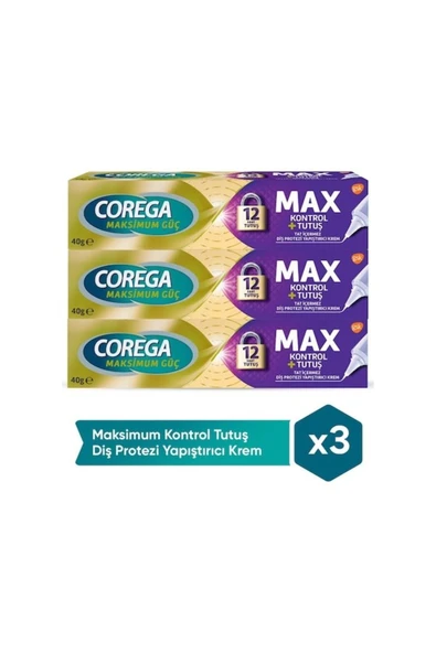 Maksimum Kontrol Protez Yapıştırıcı Krem 3 x 40 G ürün görseli