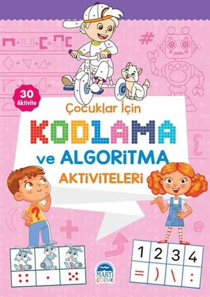 Çocuklar İçin Kodlama ve Algoritma Aktiviteleri - Pembe ürün görseli