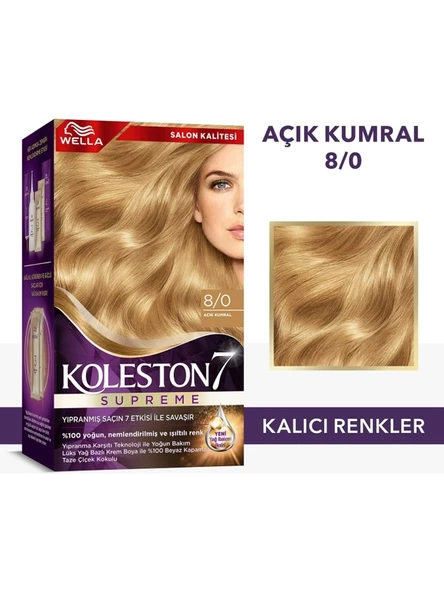 Koleston Saç Boyası Supreme Kit 8/0 Açık Kumral - Resim 3