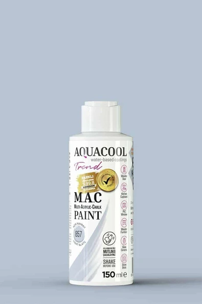 Aquacool Trend M.A.C Su Bazlı Akrilik Dönüşüm Boyası 150 ml. - Resim 4