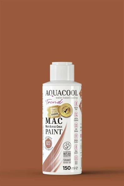 Aquacool Trend M.A.C Su Bazlı Akrilik Dönüşüm Boyası 150 ml. - Resim 3