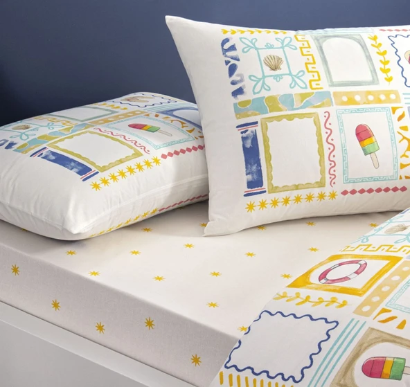 Taç Çift Kişilik Ranforce Nevresim Takımı Vario - 2