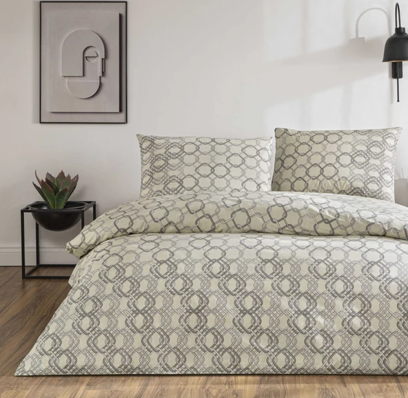 Taç Çift Kişilik Ranforce Nevresim Takımı Galen