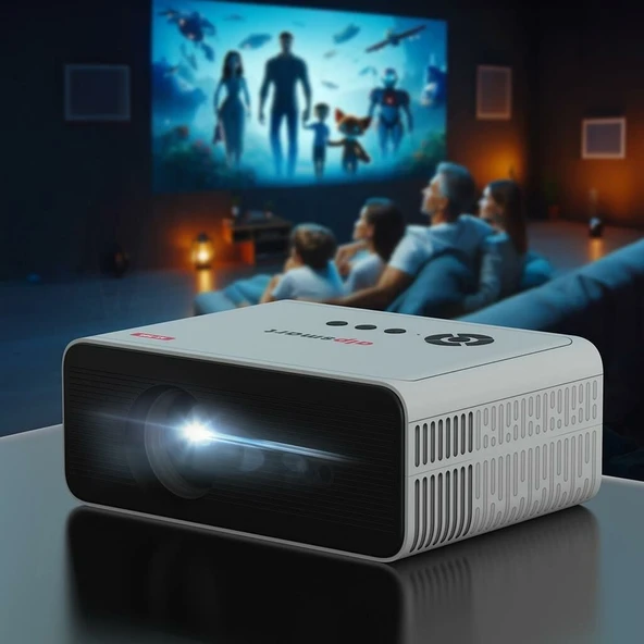 Alpsmart AS-585 Android Projeksiyon 1080P Hd 1gb Ram 8gb Hafıza Wifi Bluetooth ürün görseli 1