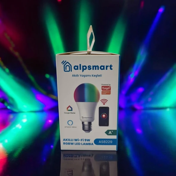 Alpsmart AS-8229 CW Akıllı Wifi Led Lamba Tuya Destekli 9W Ampül - Resim 6