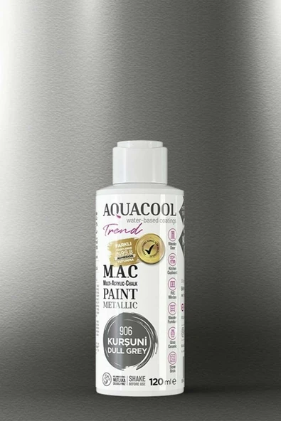 Aquacool Trend M.A.C Su Bazlı Metalik Dönüşüm Boyası 120 ml. - Resim 8