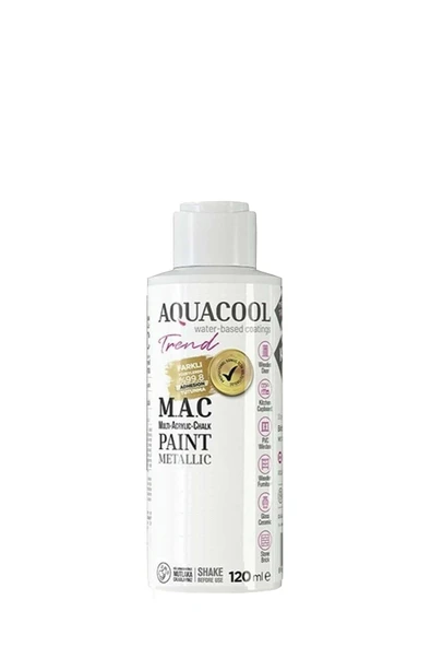 Aquacool Trend M.A.C Su Bazlı Metalik Dönüşüm Boyası 120 ml. ürün görseli