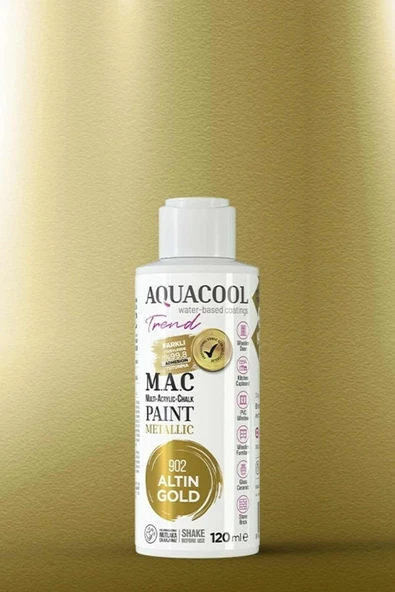 Aquacool Trend M.A.C Su Bazlı Metalik Dönüşüm Boyası 120 ml. - Resim 2
