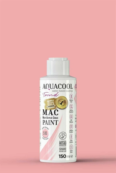Aquacool Trend M.A.C Su Bazlı Akrilik Dönüşüm Boyası 150 ml. - Resim 11