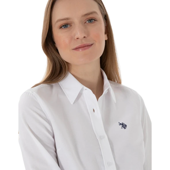 Kadın Uzun Kollu Basic Gömlek - Resim 12