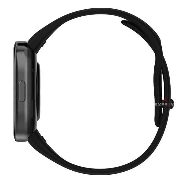 Xiaomi Redmi Watch 3 Uyumlu PureLux Soft Silikon Kordon  Siyah Siyah - 6