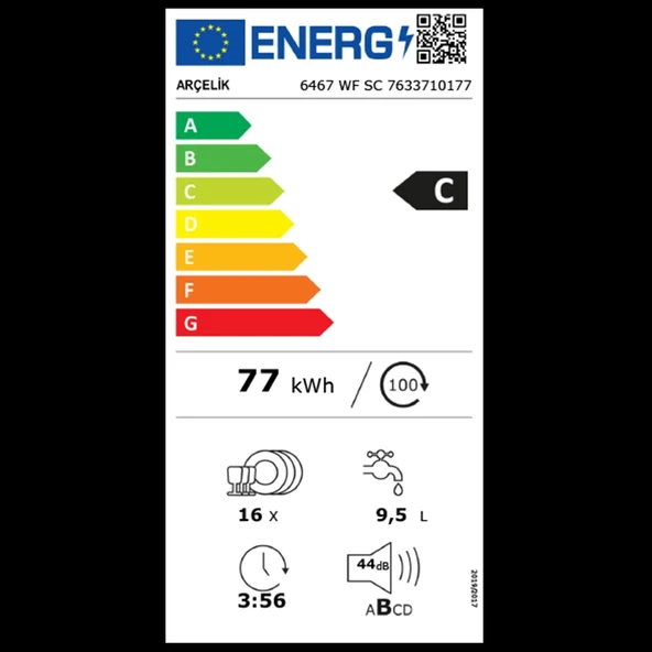Arçelik 6467 WF SC 6 Programlı Bulaşık Makinesi - 8
