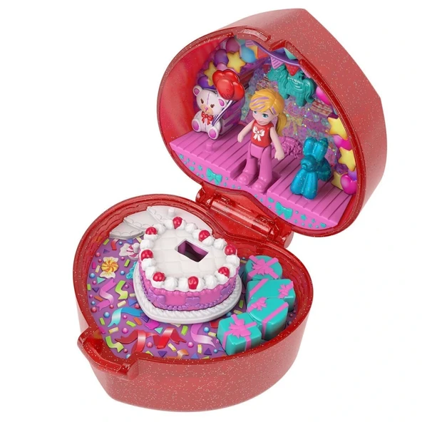 Eğitici Oyuncak JGK21 Polly Pocket Mattel 80. Yıl Yüzük Kutusu - 2