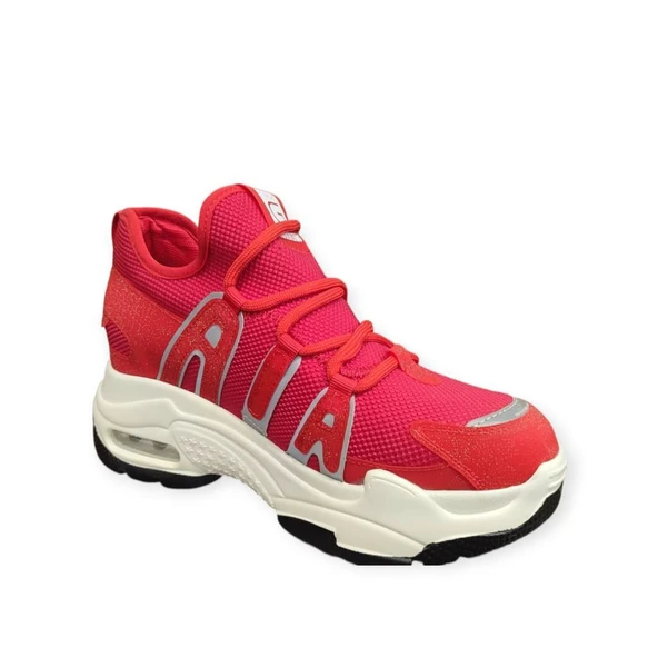 GUJA 300-12 GİZLİ TOPUK AİR TABAN KETEN KADIN SPOR AYAKKABI - Resim 4