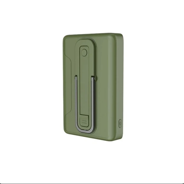 BİX 10000mAh BXPB105-GRE 22.5W-15W Type-C Micro USB KABLOSUZ LED GÖSTERGELİ Yeşil POWERBANK - 2