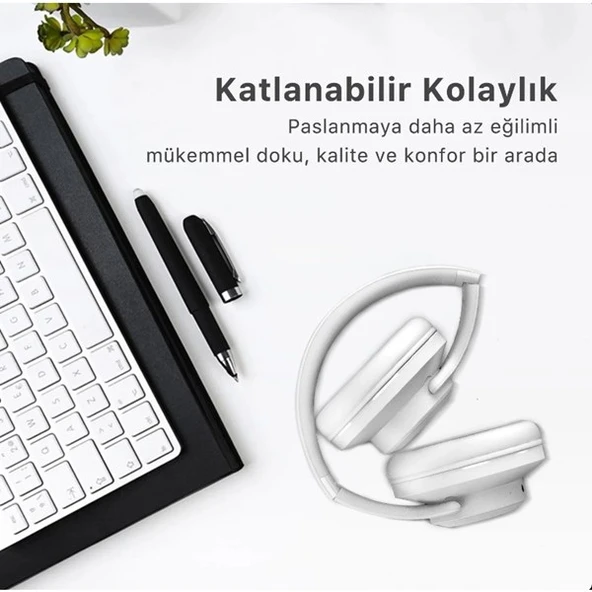 BİX BH2-IG BUZ GRİSİ SOUNDCRAFT BH2 KATLANABİLİR KULAKÜSTÜ KABLOSUZ KULAKLIK - 3