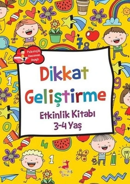 Dikkat Geliştirme - Etkinlik Kitabı (3-4 Yaş) ürün görseli