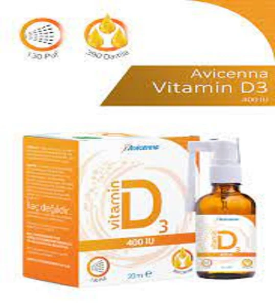 Avicenna Vitamin D3 400 IU Damla Sprey 20 ml - 1