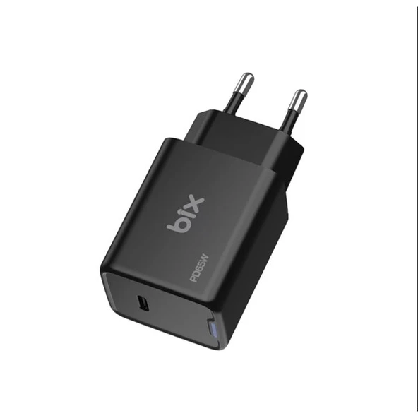 BİX BX1P65G-BK 65W ŞARJ ADAPTÖR (TYPE-C) Siyah PPS ÖZELLİKLİ - 3
