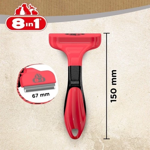 8in1 Perfect Coat Deshedder Furminator Orta Irk Köpek Tarağı Medium - 4