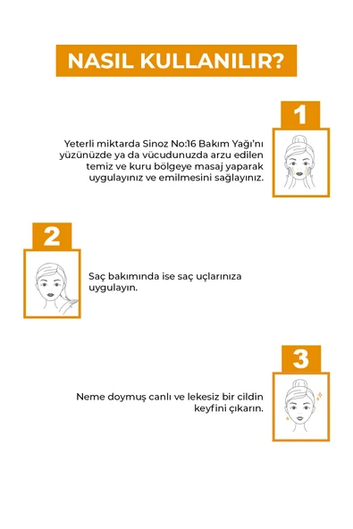 Sinoz No:16 Nemlendirici Besleyici Yenileyici Işıltı Verici Mucizevi Onarıcı Bakım Yağı 100 Ml - 4