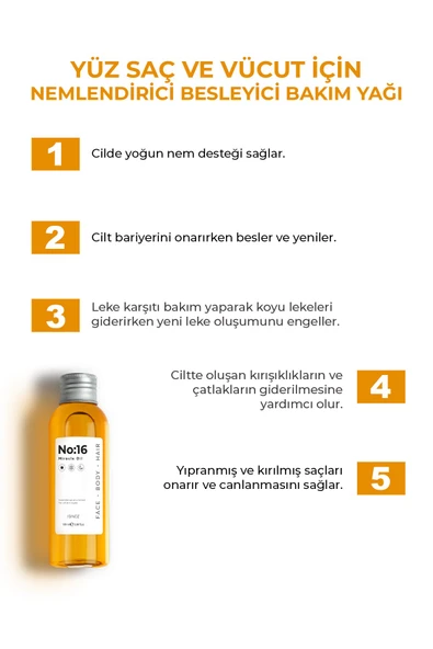 Sinoz No:16 Nemlendirici Besleyici Yenileyici Işıltı Verici Mucizevi Onarıcı Bakım Yağı 100 Ml - 2