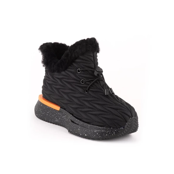 GUJA 24K326 KALIN TABAN KAPİTONELİ KÜRKLÜ KADIN KAR BOTU - Resim 7