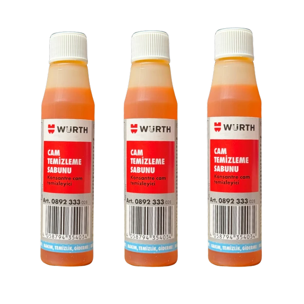 Würth Konsantre Cam Suyu Kir Ve Leke Giderici 32 Ml 3’lü Set ürün görseli 1