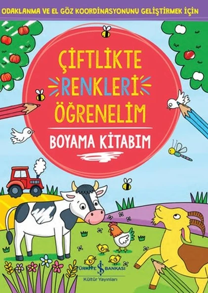 Çiftlikte Renkleri Öğrenelim Boyama Kitabım ürün görseli