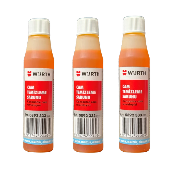Würth Konsantre Cam Suyu Kir Ve Leke Giderici 32 Ml 3’lü Set - Resim 2