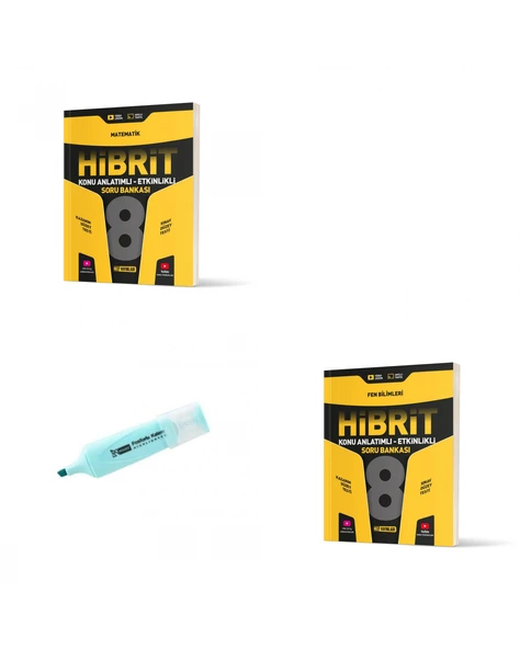 LGS 8.Sınıf HİBRİT Matematik Ve Fen Bilimleri Konu Anlatımlı Etkinlikli Soru Bankası ürün görseli