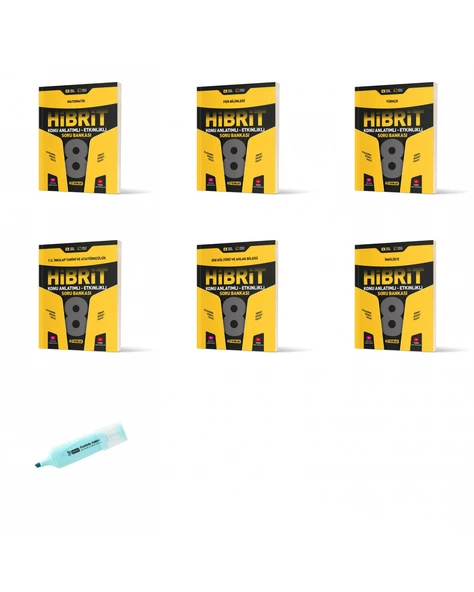 LGS 8.Sınıf HİBRİT Tüm Dersler Konu Anlatımlı Etkinlikli Soru Bankası Seti ürün görseli