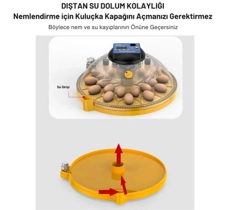 Evonest Evo-UFO-48 | 48 Yumurtalık UFO Model Tam Otomatik Kuluçka Makinesi - 3