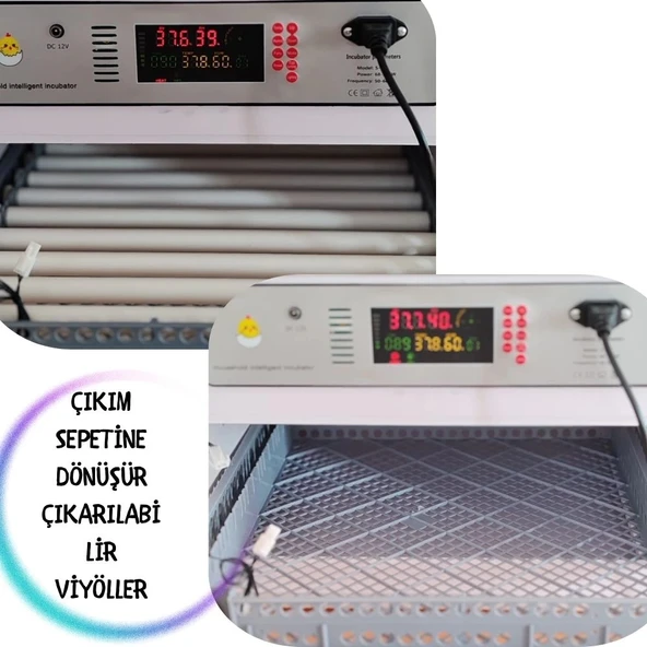 Emko 3722 Yerli Kuluçka Makinesi | SSR Röle Termostatlı Kabin Tip, Kaz Uyumlu - 5