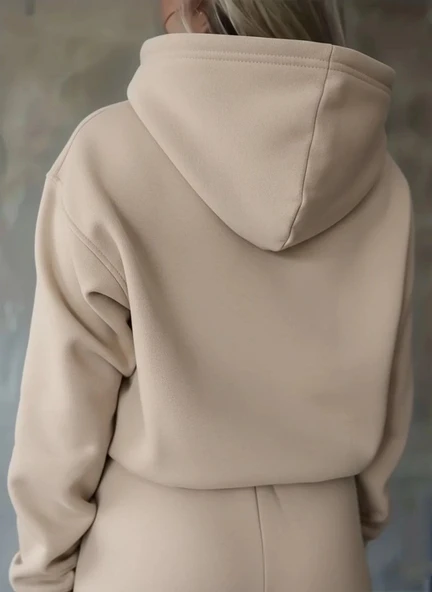 Kadın Uzun Kollu Nope Baskılı Beli Ribanalı Ikili Takım - Resim 3