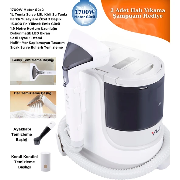 Yui Pro Max XV12 Koltuk ve Halı Yıkama Makinesi ürün görseli 1