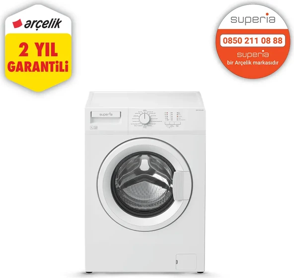 Superia SPR 70120 CM 1200 Devir 7 kg Çamaşır Makinesi ürün görseli