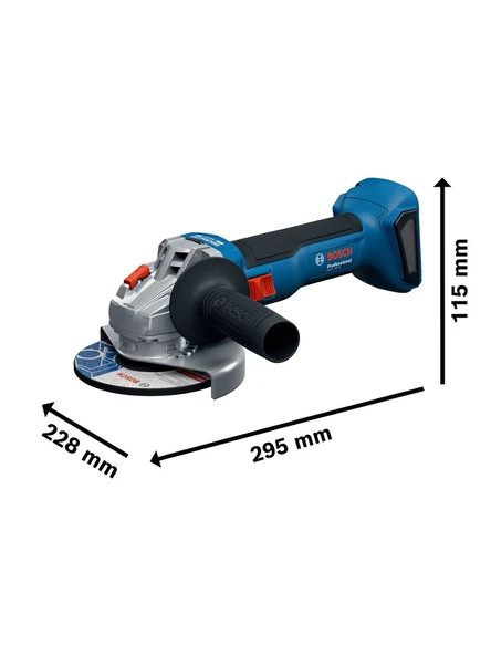 Bosch Gsr 18V-45 Akülü Vidalama + Gws 18V-8 Akülü Taşlama 2 x 4 Ah Akülü Kombo Set 0615A5007N - 3