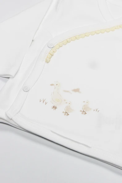 Bistyle 10Lu Hastane Çıkışı Welcome Baby Duck 11103 Sarı-Ekru - 4