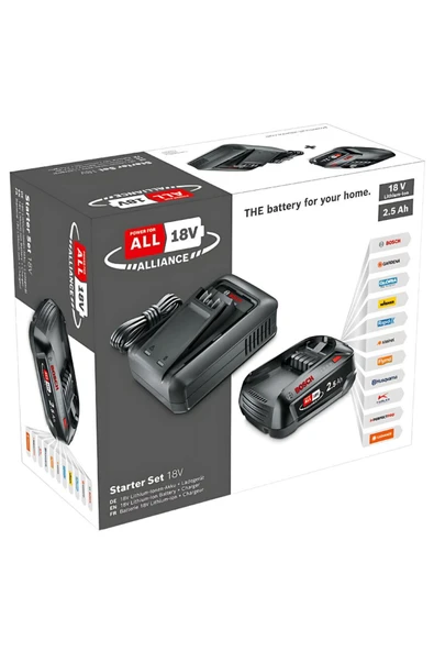 Bosch 18V Akü Seti (2.5Ah, Tek Akü + AL1844) - 3