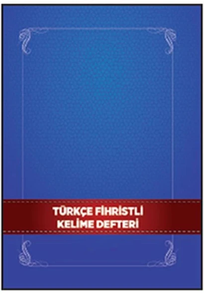 Türkçe Fihristli Kelime Defteri ürün görseli