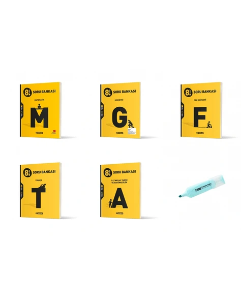 LGS 8.Sınıf Matematik Geometri Fen Bilimleri Türkçe Ve İnkılap Soru Bankası