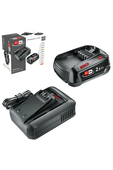 Bosch 18V Akü Seti (2.5Ah, Tek Akü + AL1844)