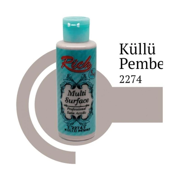 Rich Multi Surface 2274 Küllü Pembe Akrilik Boya 120 cc - 2