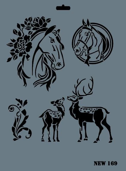 Rich New Seri N-169 Stencil 35x25 cm ürün görseli