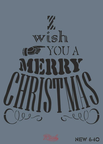 Rich New Seri N-640 Stencil 35x25 cm ürün görseli